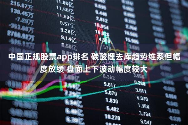 中国正规股票app排名 碳酸锂去库趋势维系但幅度放缓 盘面上下波动幅度较大